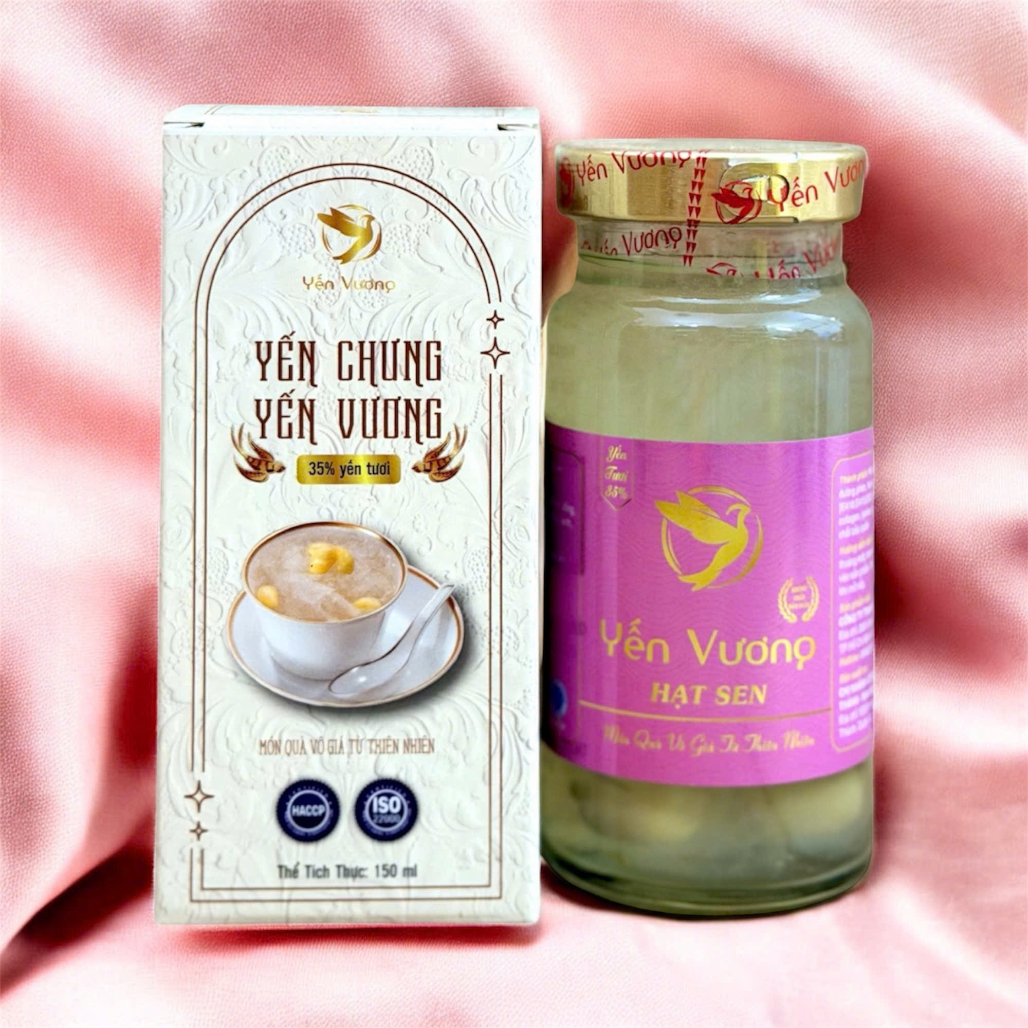 Hũ yến Vương 140ml có hộp Hạt Sen